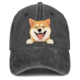 solid can Shiba Inu Gifts Dog Baseball Cap Printed Cute Shiba Inu Adjustable Denim Hats Dog Lover Gifts for Women Men