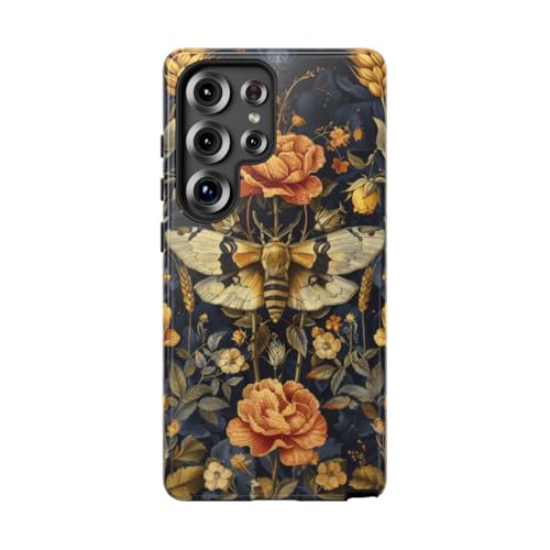 Coque rigide Samsung S25 Ultra cadeau floral or chic