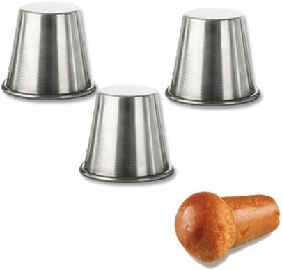 Cutters Moulds in Aluminium for Baba 'Mignon 3.5 x 4 cm Pack of 10