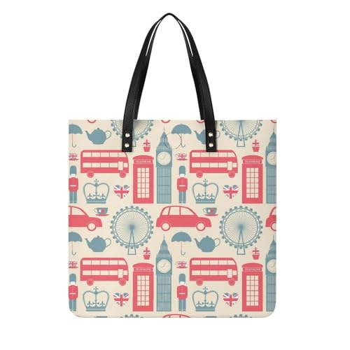 Tote bag femme Londres sac de voyage cabas bandoulière idéal pour vos weekends