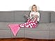 Die weiche meerjungfrau decke, Mikrofaser-Plaid für Kinder, plaid für sofa Meerjungfrau oder meerjungfrauen decke, Deckensack, Schlafsack, Reisedecke 135 cm lang, mit Flosse, PINK