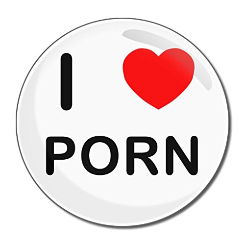 I Love Porn - 77mm Round Compact Mirror