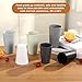 HEYCOME 24 Pcs Unbreakable Plastic Cups Set, 20 oz Reusable Plastic Cups, Stackable Water Tumblers, Drinking Cup for Kitchen, Outdoor, BPA-free, Dishwasher Refrigerator and Microwave Safe, White