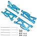 Treehobby 4PCS Metal Front and Rear Swing Arms Compatible with WLtoys 1/14 144010 144001 144002 1/12 124016 124017 124018 124019 RC Car Upgrades Parts (Blue)