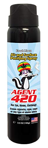 Agent 420-3.5 oz Cannabis Odor Destroying Spray for Eliminating Pot Smoke, Cigarette or