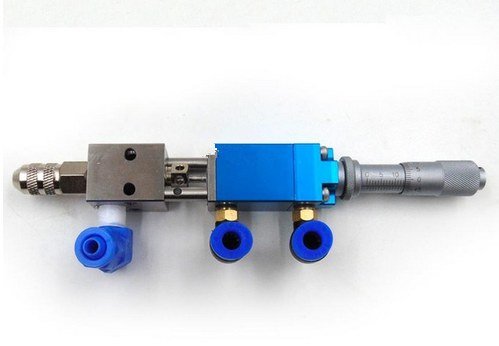 GOWE Thimble Type Precision Dispensing Valve UV Glue Dispensing Ink Alcohol with a micromete Color:no micromet