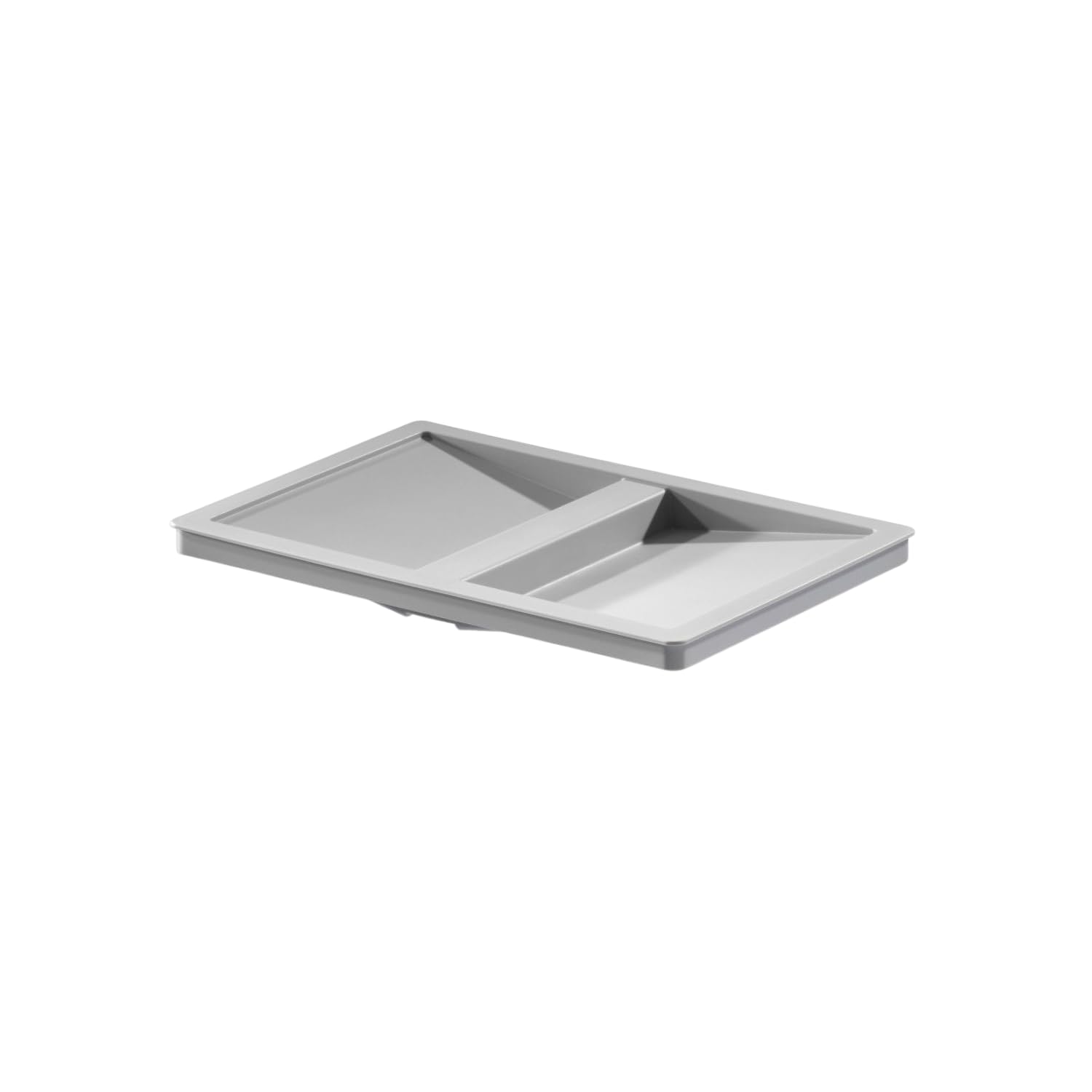 Hailo Deckel 1104849 Kunststoff grau mit Griffmulde