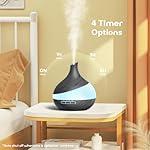 500ML Essential Oil Diffuser: Aroma Diffuser with Remote Control for Hotel Spa Yoga Room - Humidifier with 14 Colors LED Night Light for Bedroom Home Relaxation - Image 4