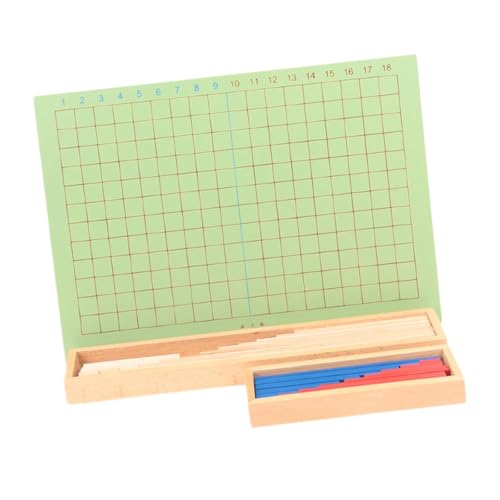 Manipuladores de matemáticas de madera para una actividad divertida y creativa en casa
