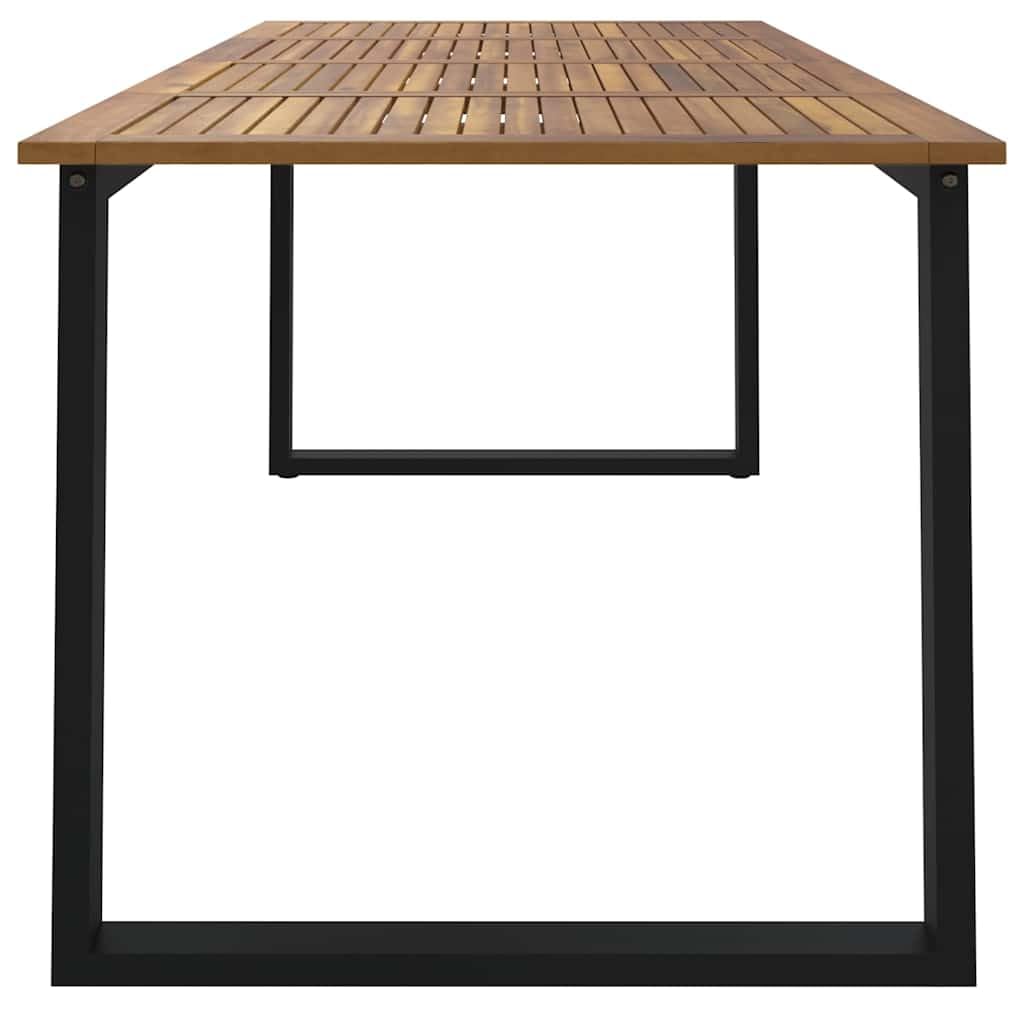 vidaXL Stół ogrodowy z nogami w kształcie U, 200x90x75 cm, akacja