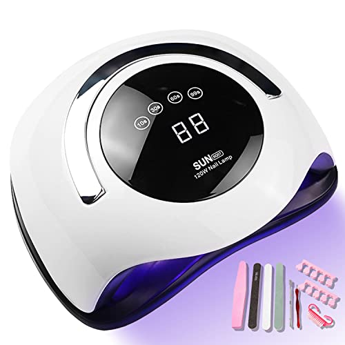 120W UV LED Tırnak Kurutucu, 4 Zamanlayıcılı, Çıkarılabilir Taşınabilir Tırnak Lambası