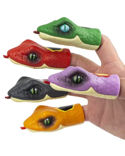 Shark Finger Puppet Set, Ocean Animal Puppet Show Theater Props, Novelty Toys Weird Stuff Gifts, 5 PCS