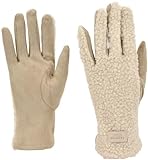 styleBREAKER Gants d'hiver doux et chauds pour femme, compatibles avec les écrans tactiles, avec intérieur en peluche, disponibles en plusieurs couleurs, Beige