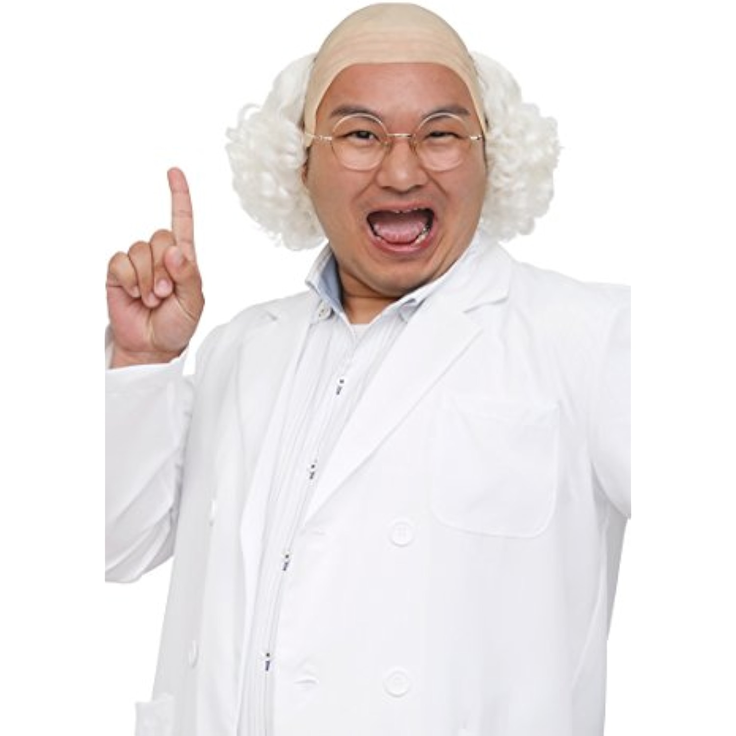 クリアストーン(Clearstone) カツランド コスプレ ハロウィン カツラ 博士くん ユニセックス ホワイト 詳細画像1