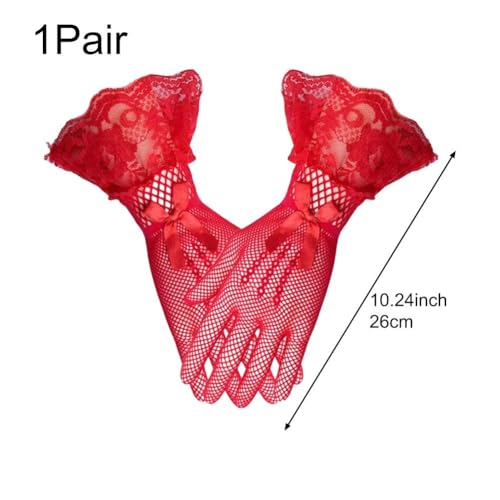 Ladies Lace Gloves for Women Tea Party Elegant Lace Mesh Gloves for Wedding Dinner Opera Evening Party4