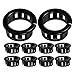 SOLUSTRE Cable Snap Bushing Grommets, 50pcs Round Snap Bushing Hole Plugs Wire Grommet Snap in Cable Grommet Protector for Locking Bushing Assortment Kit
