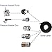 Tool Daily Sewer Jetter Kit for Pressure Washer, 100 FT Hose, 1/4 Inch NPT, Corner, Rotating and Button Nose Sewer Jetting Nozzle, 3600 PSI