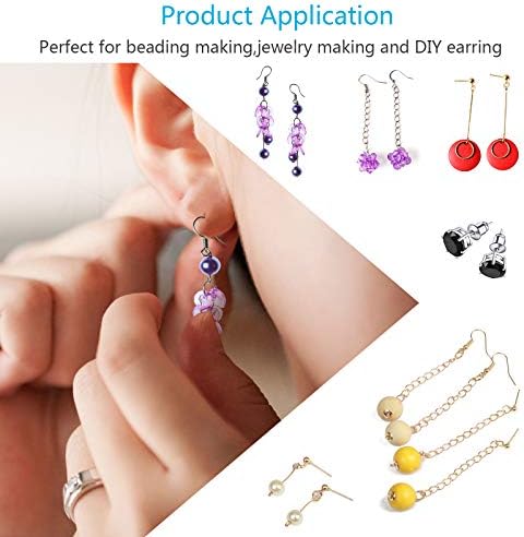 Earring Making Supplies,ZoomSky 2416pcs Jewelry Making Kits in Earring Backs Earring Hooks Earring Posts for DIY Beginners Adults Crafters (Earring)