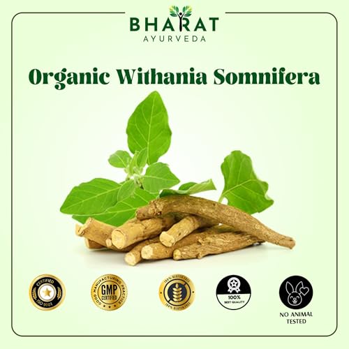 Image of Organic Ashwagandha Root Powder - Pure Herbal Supplement for Stress Relief, Energy & Immunity |Support Strength & Vitality| Pack of 1-50 g