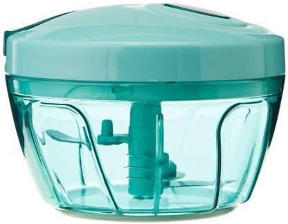 Ality Green Plastic Handy Chopper with 3 Blades for Chopping of Fruits and Vegetables