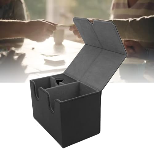 Pudełko na karty - Magnetyczne etui na karty ze skóry PU na 160 kart do gry i tarota