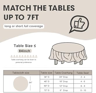 D&Z Plastic Table Cloth Disposable, 12 Pack Gold Round Tablecloth Individually Wrapped for Indoor&Outdoor, 84 Inch Table Cover for Party, Picnic, Birthday, Wedding & Dinner