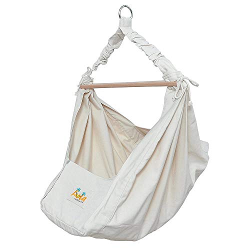 Lola Babyhängematte YoYo Natur Set mit Thermomatratze ÖKOTEX