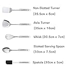 Cooking Utensil Set, 11 PCS Stainless Steel Kitchen Utensil Set, Nonstick Kitchen Gadgets Cookware Set with Spatula - Image 3
