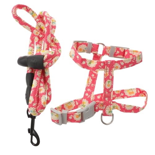 ledmomo 可調節設計猫ハーネスとリード 脱走防止 胴輪 猫用ペット外出用 可能 結び目防止 柔軟操作片手で簡単 散歩自由コント