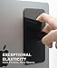 Afterplug 2-Pocket Adhesive Storage Pouch, Laptop Accessory Organizer for SSD, Magic Mouse, Cables, Black and Gray