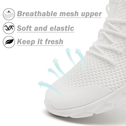Image of DLWKIPV Womens Slip on Walking Tennis Shoes for Women Work Running Athletic Gym Sports Sneakers Lightweight Casual Shoe