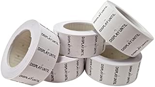 Swift 22 x 12 mm Price Gun Labels CT1 Display Until 5 Rolls 2,500 Stickers Pricemarking Tags Fits Many Pricing Labellers