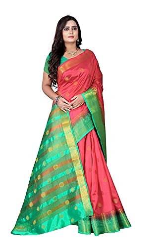 Sari indien Banarasi en soie rose avec chemisier élégant Aashita Creations 1163