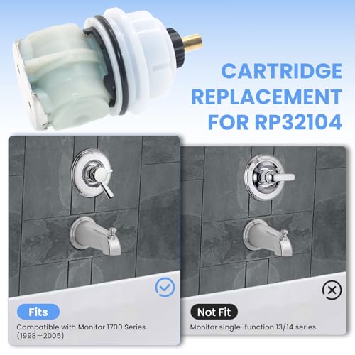 RP32104 Shower Cartridge Compatible With Delta 1700Series Faucet Cartridge by BOSRUIDA - Used condition - Image 6