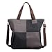 CORIOS Bolso de Mano para Mujer Bolso de Hombro de Lona Bolso Bandolera Casual Bolso Tote Multifuncional Bolsa Shopper Bolsos Cruzados Bolsa de Ocio para Trabajo Compras Citas Viajes Negro