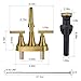 FROPO Brushed Gold Bathroom Sink Faucets - 4Inch Centerset Faucets 2-Handle 360 Swivel Spout Faucet Bathroom 2 or 3 Hole with Pop-up Drain & Supply Lines for Vanity RV Restroom