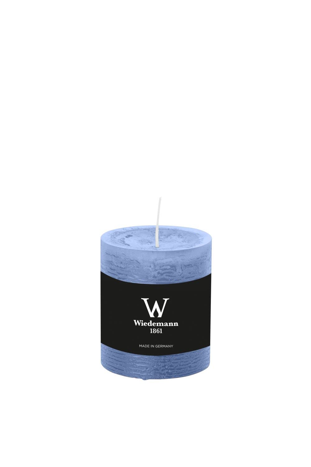 Inna-Glas Blue Pillar Candle Aurora, Grey 3.1"/8 Cm, Ø2.7/6,8 Cm, 34H
