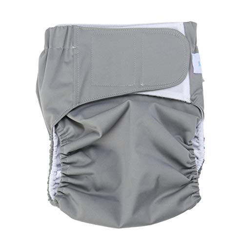 Daipers Adult Cloth Diaper Washable Elastic Adjustable Reusable Adult Nappy for Old Man Incontinence Teen Special Needs Size L (Random Color) Waterproof Diaper Cover