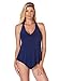 Produktbild Magicsuit Damen Bademode Solid Taylor V-Ausschnitt Tankini Top mit Bügel-BH mit abnehmbaren Soft-Cups und festen Trägern - blau - 42
