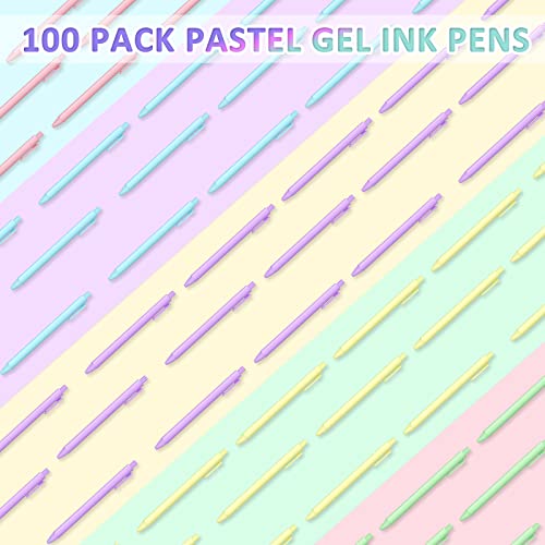 100 bolígrafos retráctiles de tinta gel negra 0.5 mm miniatura 5