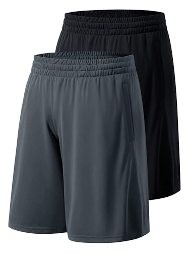 Image of Men's Athletic Shorts with Pockets and Elastic Waistband Quick Dry Activewear Workout Shorts for Men