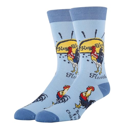 ooohyeah Mens Funny Crew Florida City Souvenirs Socks Crazy Novelty Cotton Dress Socks Gift Key West