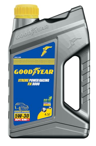 Image of GOODYEAR 4.5 Ltrs 5W30 API SM+ Xtreme Power Racing FX 8000 Semi-Synthetic Engine Oil |Advanced Engine Oil For Petrol, Diesel & CNG Vehicles Engines | With Multifuel Compatibilty & Protection