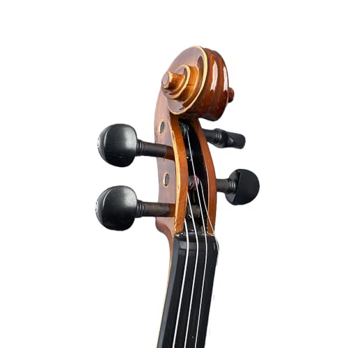 WUQIMUSC Flame Maple Violin - 4/4 Violin Full Set for Beginners, Students, Adults, Handcrafted Solid Wood with Ebony Fittings, Hard Case, Shoulder Rest, Bow, Extra Strings (tiger-stripe, 4/4) by WUQIMUSC - Image 6