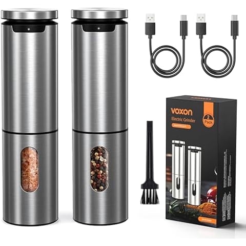 VOXON Electric Salt and Pepper Grinder Set Cover