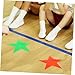 BESPORTBLE 6pcs Star Shape Slip Carpet Markers Vinyl Dots for Classroom Floor Easy to Spot Rug Markers