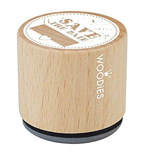 Woodies Tampon sur le thème du mariage Save the Date Enregistrement de la date Cover