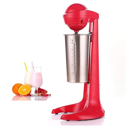 Milkshake Maker Electric Milkshake Machine Two - speed Drink Mixer with 500ml Stainless Steel Cup for Milk Coffee