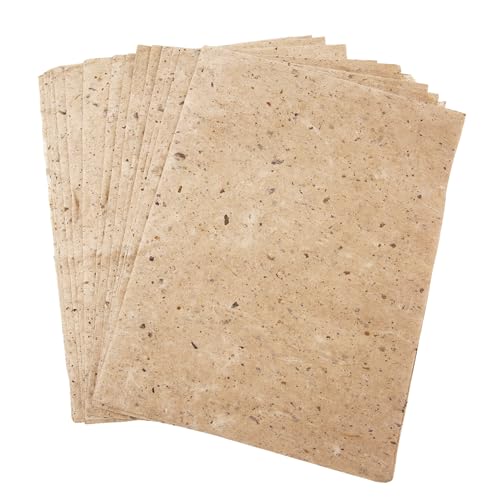 Vagocom 60 Sheets Mulberry Paper,Handmade Paper Natural Fiber Rice Paper for Calligraphy,Scrapbook,Decoupage Paper,DIY Art Crafts(7.87 x 10.63 inches / 20 x 27 cm)