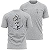 Funny Sailing T Shirt for Men Knot Old Just Seasoned Anchor Dad Gift for Him Fisherman Fathers Day, L, Navy #1